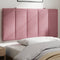 vidaXL - Hoofdbordkussen - 100 - cm - fluweel - roze