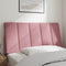 vidaXL - Hoofdbordkussen - 100 - cm - fluweel - roze