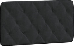 vidaXL - Hoofdbordkussen - 100 - cm - fluweel - zwart