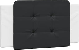 vidaXL - Hoofdbordkussen - 100 - cm - kunstleer - zwart - en - wit