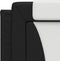 vidaXL - Hoofdbordkussen - 100 - cm - kunstleer - zwart - en - wit