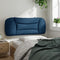 vidaXL - Hoofdbordkussen - 100 - cm - stof - blauw