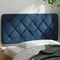 vidaXL - Hoofdbordkussen - 100 - cm - stof - blauw