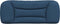 vidaXL - Hoofdbordkussen - 100 - cm - stof - blauw