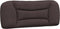 vidaXL - Hoofdbordkussen - 100 - cm - stof - donkerbruin