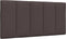 vidaXL - Hoofdbordkussen - 100 - cm - stof - donkerbruin