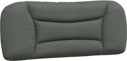 vidaXL - Hoofdbordkussen - 100 - cm - stof - donkergrijs