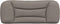 vidaXL - Hoofdbordkussen - 100 - cm - stof - taupe