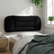 vidaXL - Hoofdbordkussen - 100 - cm - stof - zwart