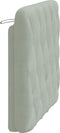 vidaXL - Hoofdbordkussen - 100 - cm - velvet - lichtgrijs