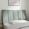 vidaXL - Hoofdbordkussen - 100 - cm - velvet - lichtgrijs