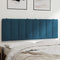 vidaXL - Hoofdbordkussen - 120 - cm - fluweel - blauw