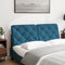 vidaXL - Hoofdbordkussen - 120 - cm - fluweel - blauw