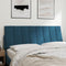 vidaXL - Hoofdbordkussen - 120 - cm - fluweel - blauw
