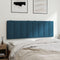 vidaXL - Hoofdbordkussen - 120 - cm - fluweel - blauw
