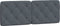 vidaXL - Hoofdbordkussen - 120 - cm - fluweel - donkergrijs