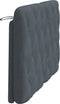 vidaXL - Hoofdbordkussen - 120 - cm - fluweel - donkergrijs