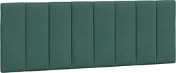 vidaXL - Hoofdbordkussen - 120 - cm - fluweel - donkergroen