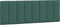 vidaXL - Hoofdbordkussen - 120 - cm - fluweel - donkergroen