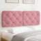 vidaXL - Hoofdbordkussen - 120 - cm - fluweel - roze