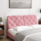 vidaXL - Hoofdbordkussen - 120 - cm - fluweel - roze