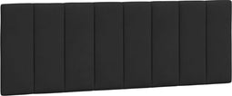 vidaXL - Hoofdbordkussen - 120 - cm - fluweel - zwart