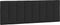 vidaXL - Hoofdbordkussen - 120 - cm - fluweel - zwart