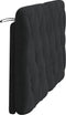 vidaXL - Hoofdbordkussen - 120 - cm - fluweel - zwart