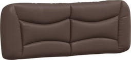 vidaXL - Hoofdbordkussen - 120 - cm - kunstleer - bruin