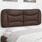 vidaXL - Hoofdbordkussen - 120 - cm - kunstleer - bruin