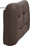 vidaXL - Hoofdbordkussen - 120 - cm - kunstleer - bruin