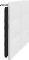 vidaXL - Hoofdbordkussen - 120 - cm - kunstleer - wit - en - zwart