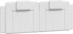 vidaXL - Hoofdbordkussen - 120 - cm - kunstleer - wit