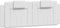 vidaXL - Hoofdbordkussen - 120 - cm - kunstleer - wit