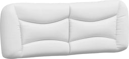 vidaXL - Hoofdbordkussen - 120 - cm - kunstleer - wit
