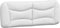 vidaXL - Hoofdbordkussen - 120 - cm - kunstleer - wit