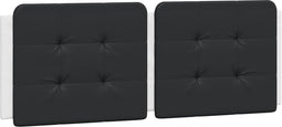 vidaXL - Hoofdbordkussen - 120 - cm - kunstleer - zwart - en - wit