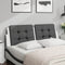 vidaXL - Hoofdbordkussen - 120 - cm - kunstleer - zwart - en - wit