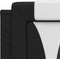 vidaXL - Hoofdbordkussen - 120 - cm - kunstleer - zwart - en - wit