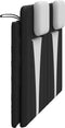 vidaXL - Hoofdbordkussen - 120 - cm - kunstleer - zwart - en - wit