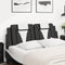 vidaXL - Hoofdbordkussen - 120 - cm - kunstleer - zwart - en - wit
