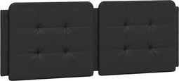 vidaXL - Hoofdbordkussen - 120 - cm - kunstleer - zwart