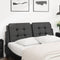 vidaXL - Hoofdbordkussen - 120 - cm - kunstleer - zwart