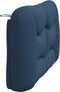 vidaXL - Hoofdbordkussen - 120 - cm - stof - blauw