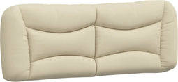 vidaXL - Hoofdbordkussen - 120 - cm - stof - crèmekleurig