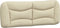 vidaXL - Hoofdbordkussen - 120 - cm - stof - crèmekleurig