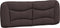 vidaXL - Hoofdbordkussen - 120 - cm - stof - donkerbruin