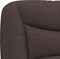 vidaXL - Hoofdbordkussen - 120 - cm - stof - donkerbruin