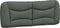 vidaXL - Hoofdbordkussen - 120 - cm - stof - grijs