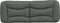 vidaXL - Hoofdbordkussen - 120 - cm - stof - grijs